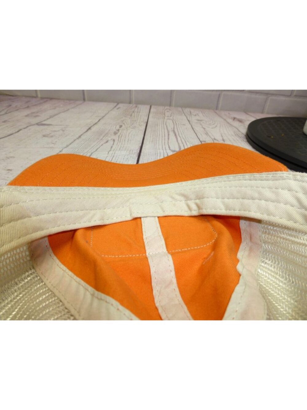 Stihl Orange Mesh Trucker Hat With Chainsaw Patch Snapback Adjustable Cap - Picture 9 of 10